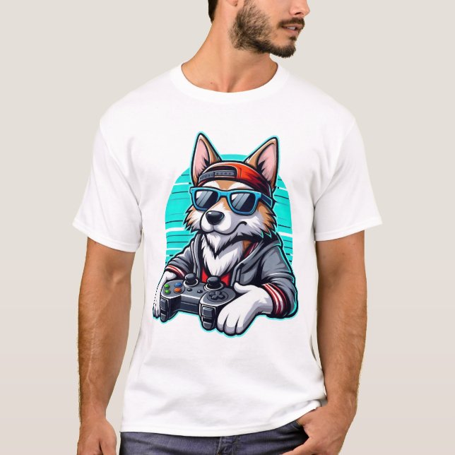 Gamer Pup T-Shirt (Vorderseite)