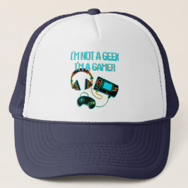 Gamer Retro Neon Truckerkappe