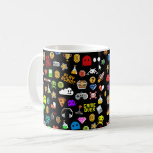 Gamer Retro Pixel Video Gaming Icons Kaffeetasse