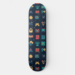 Gamer Retro Video Game 80er Skateboard