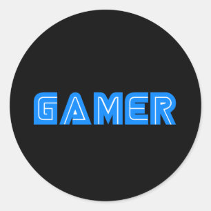 Gamer Runder Aufkleber
