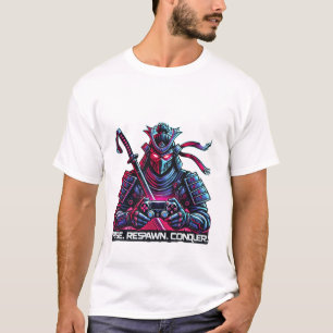 Gamer Samurai - Aufstieg, Wiederpawn, Eroberung Cy T-Shirt