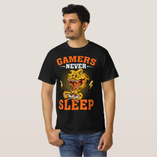 Gamer schlafen nie T-Shirt
