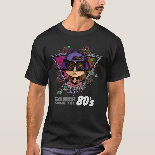 Gamer seit den 80er Jahren T-Shirt (Vorderseite)