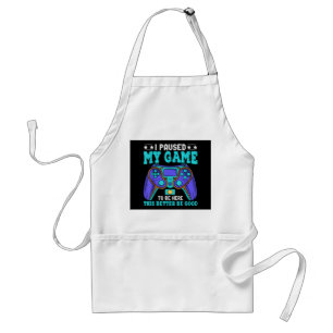 Gamer Shirt Boys Men Kids Teens hielt mein Spiel a Schürze