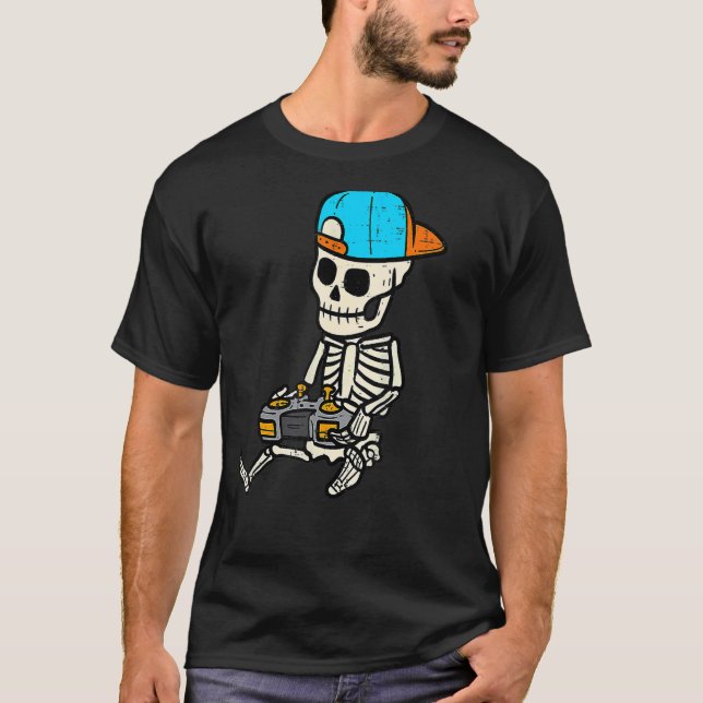 Gamer Skeleton Halloween Costume Boys Men Kids You T-Shirt (Vorderseite)