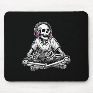 Gamer Skeleton Halloween Mousepad