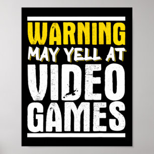 Gamer Skelett Gaming Videospiele Poster