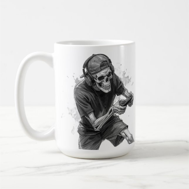 Gamer-Skelett  Kaffeetasse (Links)