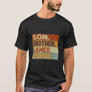 Gamer Sohn Bruder Gaming Legende Videospiel Vintag T-Shirt