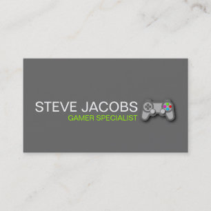 Gamer-Spezialist für Videospiele Visitenkarte