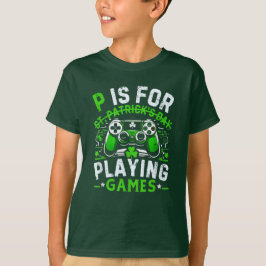 Gamer St Patricks Day Video Game Irish Gaming T-Shirt