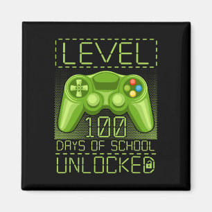 Gamer Student 100. Tag 100 Tage Schullehrer Magnet