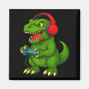 Gamer T Rex Dinosaur Videospiele Jungen Teenager L Magnet