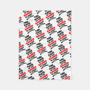 Gamer Tuba Player Fleecedecke