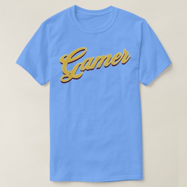 Gamer Typografie T-Shirt (Design vorne)