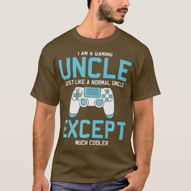 Gamer Uncle Funny Gaming Geschenke für Onkel Video T-Shirt (Vorderseite)