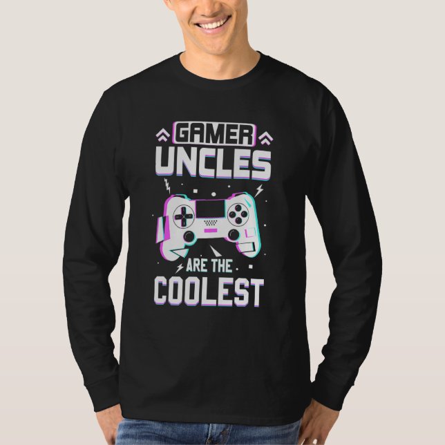 Gamer Uncles sind die Coolststen Retro-Games T-Shirt (Vorderseite)