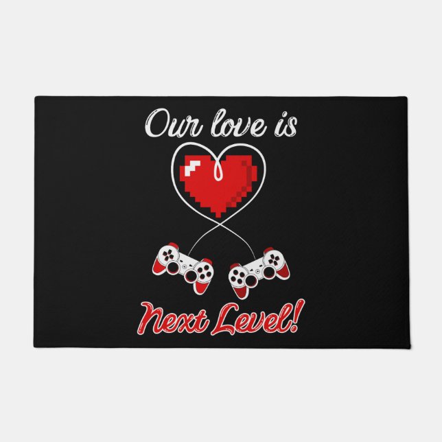 Gamer Valentine Doormat Fußmatte (Vorderseite)