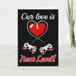 Gamer Valentine Grußkarte (Leere) Dankeskarte