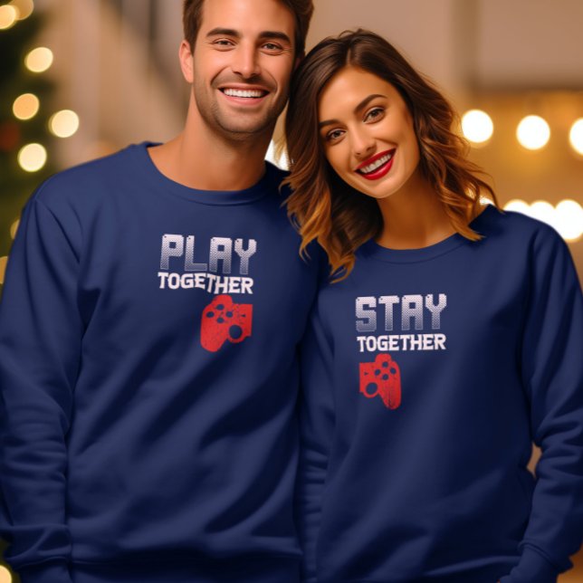 Gamer Valentinstag Couple Matching Funny Matchin Sweatshirt (Von Creator hochgeladen)
