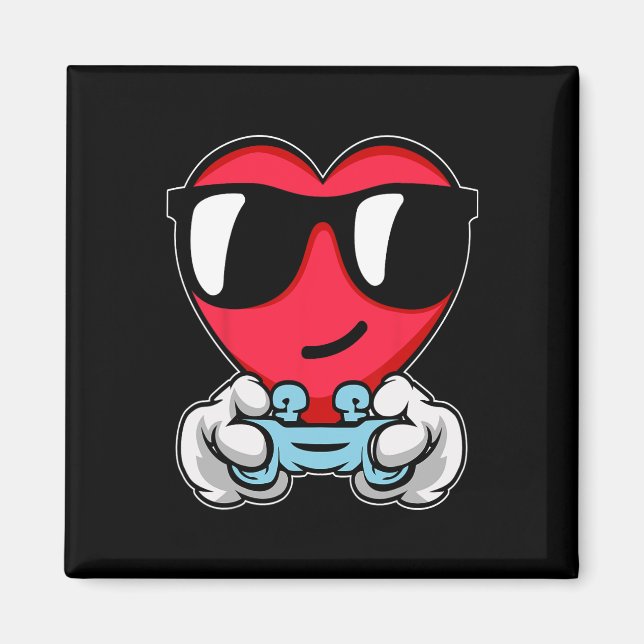 Gamer Valentinstag Niedlich-Videospiel-Controller  Magnet (Vorne)