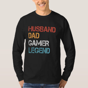 Gamer Vater Husband Vater Video Game Legende Väter T-Shirt