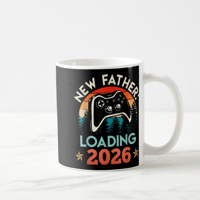 Gamer Vater New Pater Loading 2026 Funny Future Va Kaffeetasse (Rechts)