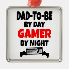 Gamer-Vater Ornament Aus Metall