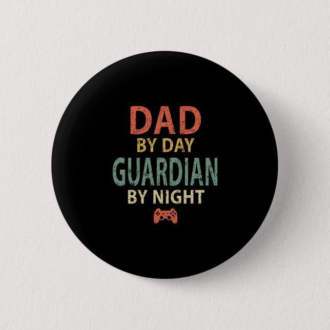 Gamer-Vater-Shirt. Vater  Button (Vorderseite)