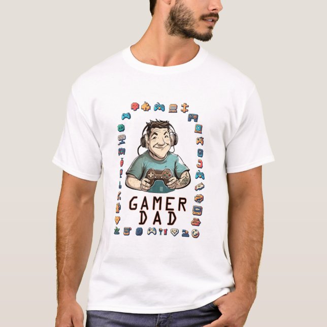 Gamer Vater T - Shirt (Vorderseite)