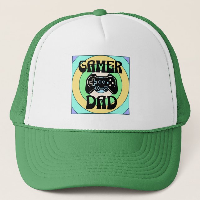 Gamer Vater Truckerkappe (Vorderseite)
