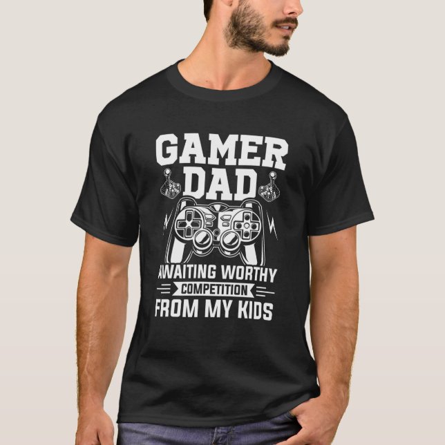 Gamer Vater Video Gamer Gaming T-Shirt (Vorderseite)