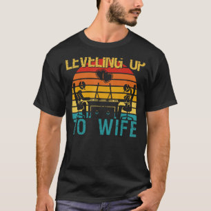 Gamer Verlobung Future Mr. & Mrs. Leveling up to W T-Shirt