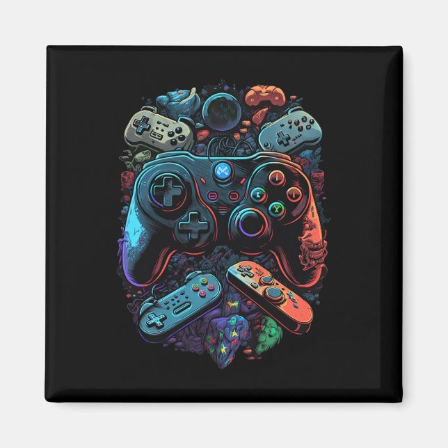 Gamer Video Game Controller 19 Magnet (Vorne)