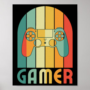 Gamer Video Games Player for Game Player Gamer Vat Poster