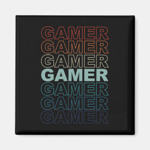 Gamer Vintag Retro Gamers Video Games Gaming Vide Magnet