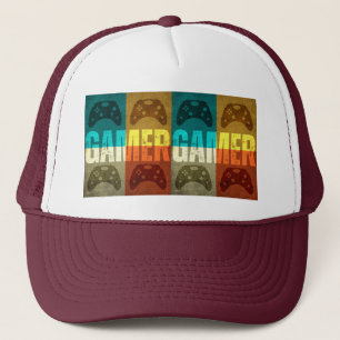 GAMER VINTAG VIDEO GAME CONTROLLER TRUCKER HAT TRUCKERKAPPE