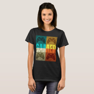 GAMER VINTAGE VIDEOSPIEL-KONTROLLER T-Shirt