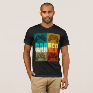GAMER VINTAGE VIDEOSPIEL-KONTROLLER T-Shirt