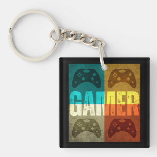 GAMER VINTAGE VIDEOSPIELKONTROLLER SCHLÜSSELANHÄNGER