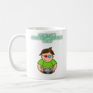 Gamer von seinem oder ihrem Partner Ich liebe mein Kaffeetasse