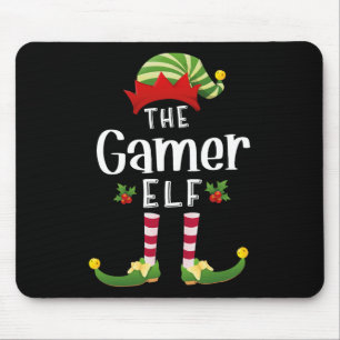 Gamer Weihnachtself passendes Schlafanzug X-mas-Pa Mousepad