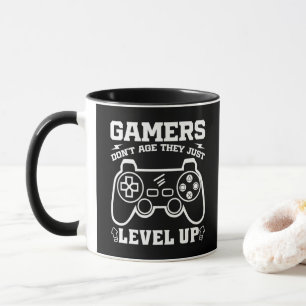 Gamer werden nicht älter, sie leveln einfach hoch  tasse