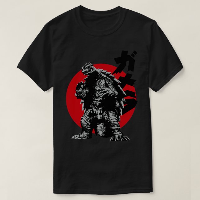 GAMERA 1999 Rote Sonne T-Shirt (Design vorne)
