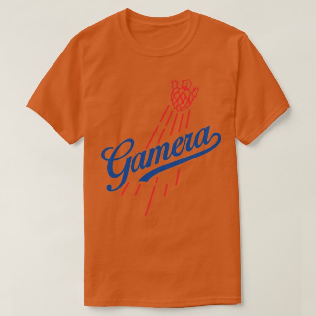 GAMERA Baseball-Stil T-Shirt (Design vorne)