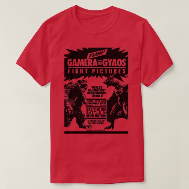 GAMERA / GYAOS KAMPF 1 T-Shirt (Design vorne)