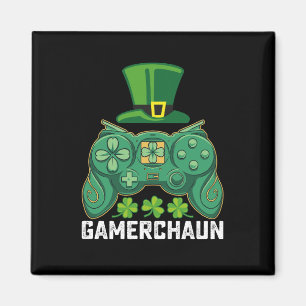 Gamerchaun Gamer Gaming Games St Patrick's Day Magnet