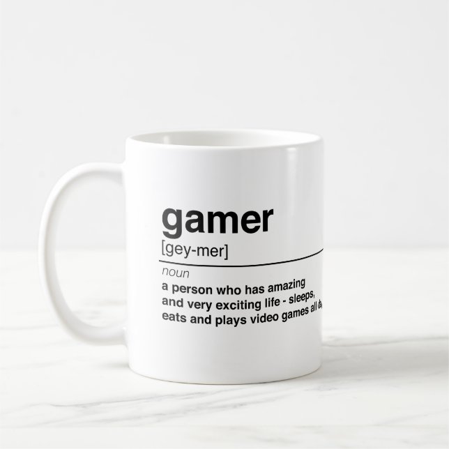 Gamerdefinition Kaffeetasse (Links)