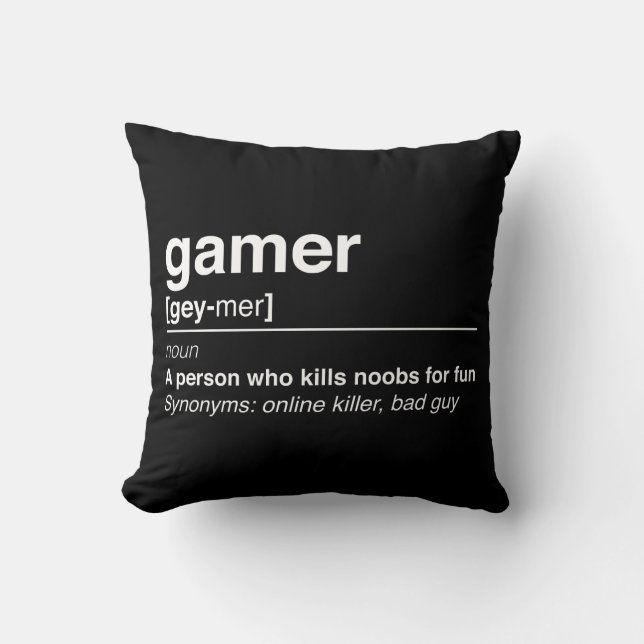 Gamerdefinition Kissen (Vorderseite)